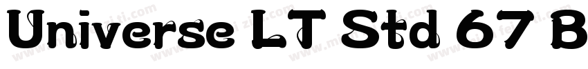 Universe LT Std 67 B字体转换
